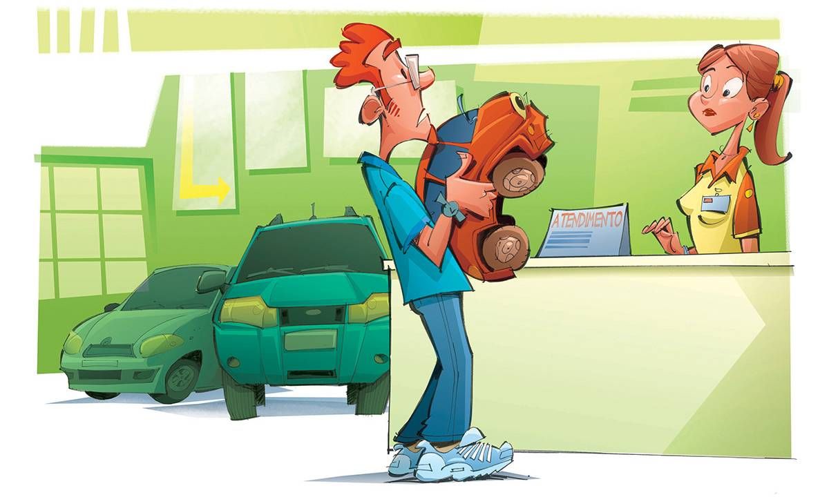 devolução de carro