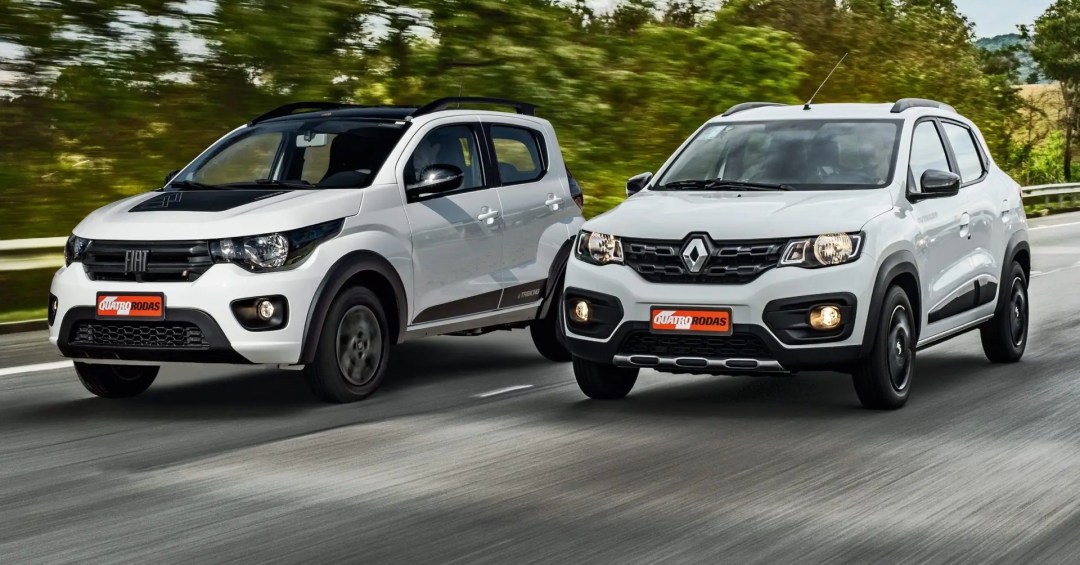 Renault Kwid e Fiat Mobi empatam como carros mais baratos do Brasil