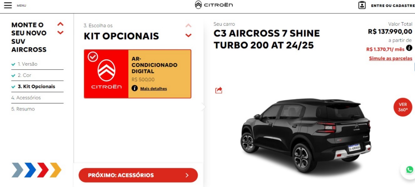 Configurador C3 Aircross