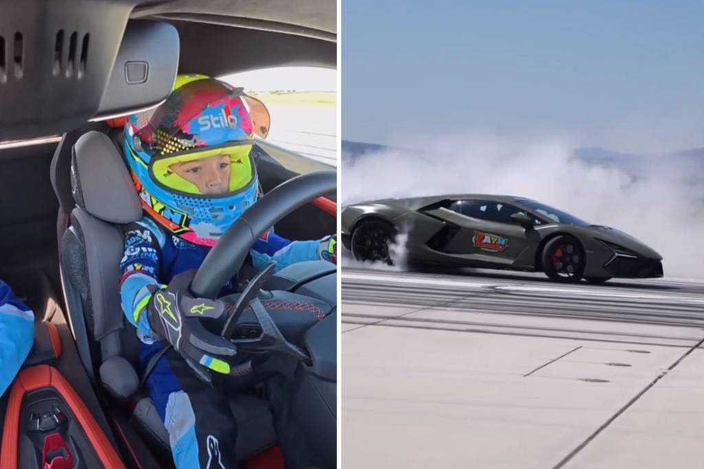 Criança de cinco anos chega aos 312 km/h com Lamborghini Revuelto