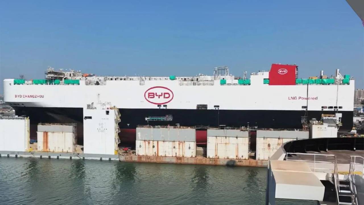 terceiro navio da BYD