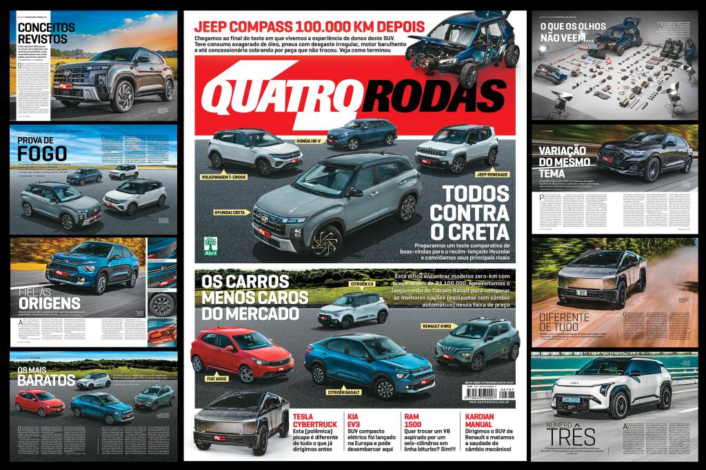 QR de Novembro: novo Creta estreia em comparativo e o adeus do Compass