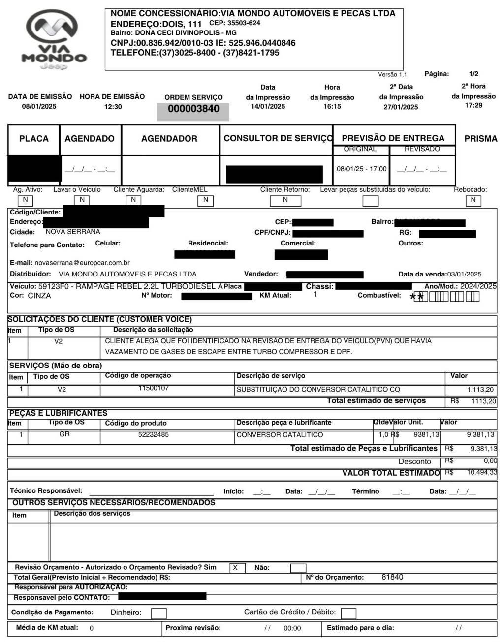 Nota Rampage 2.2 Nota Rampage 2.2