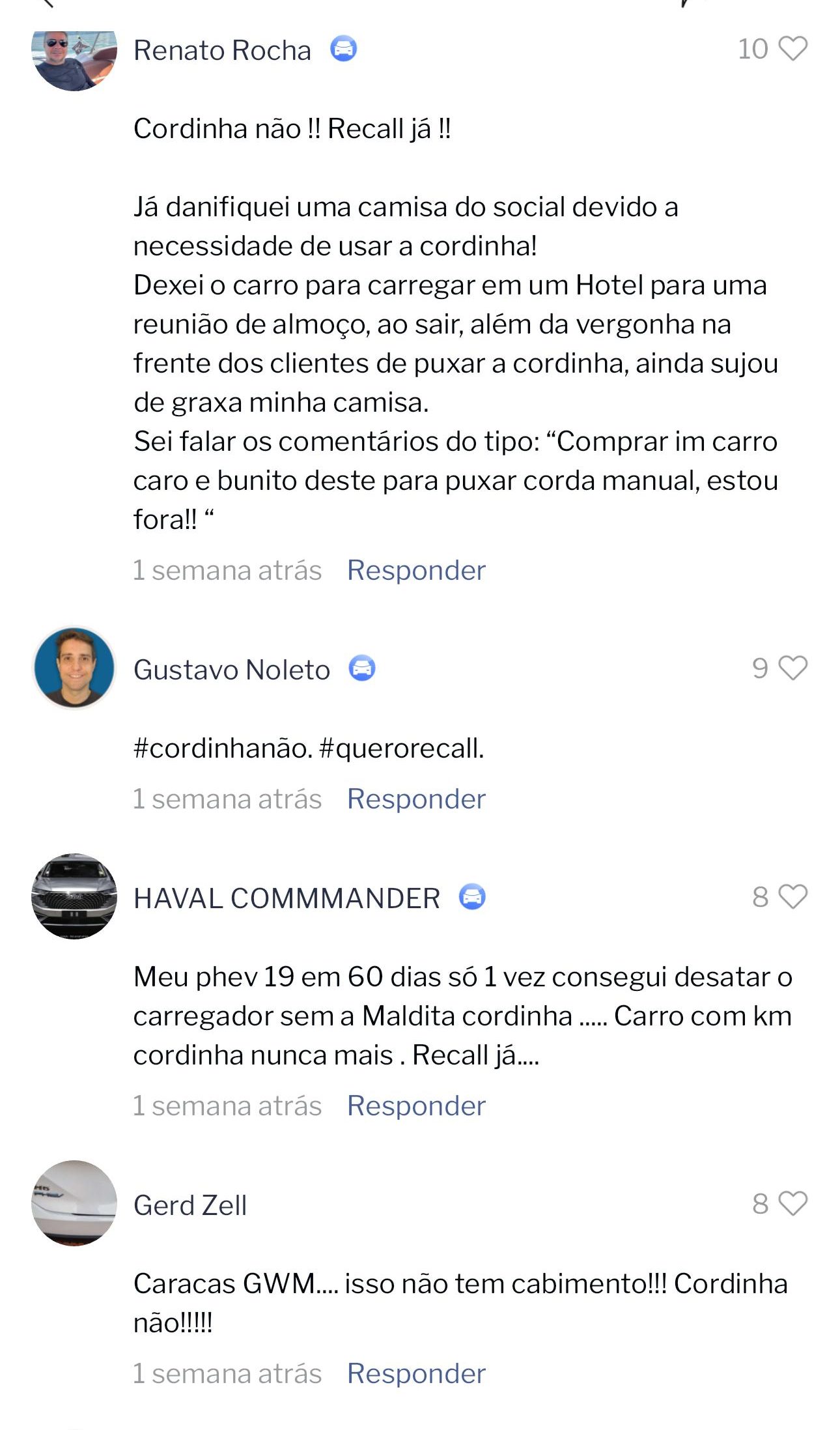 Relato cliente GWM 1