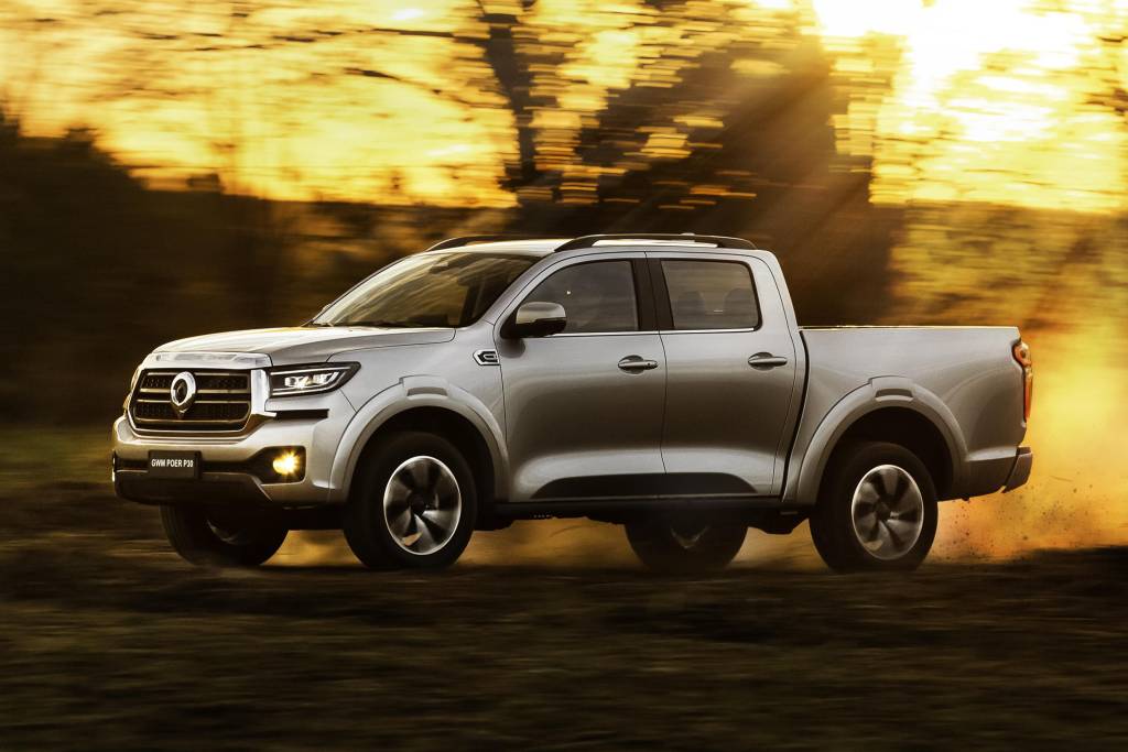 GWM Poer P30 de R$ 240.000 é bruta na terra e está equipada como Ranger completa