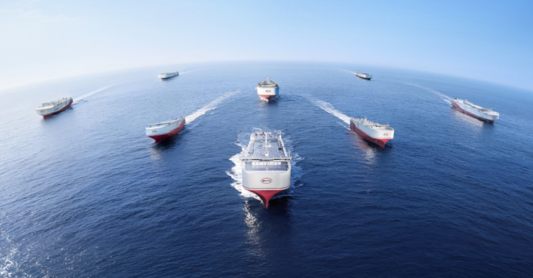 BYD inaugura seu oitavo navio e agora transporta 1 milhão de carros por ano