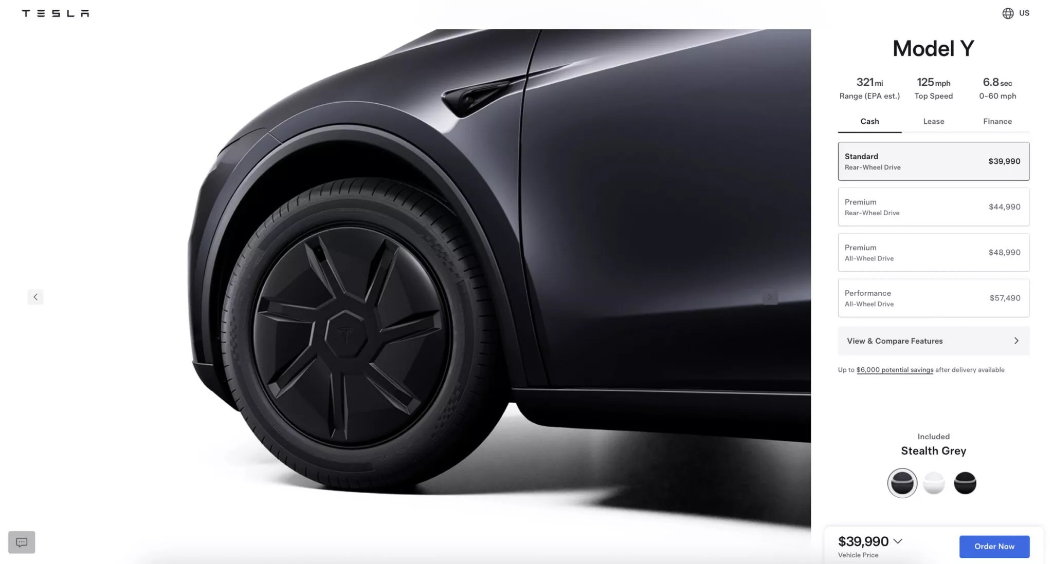 Tesla Model Y Standard