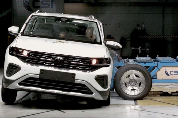 Teste de colisão do VW T-Cross no Euro NCAP