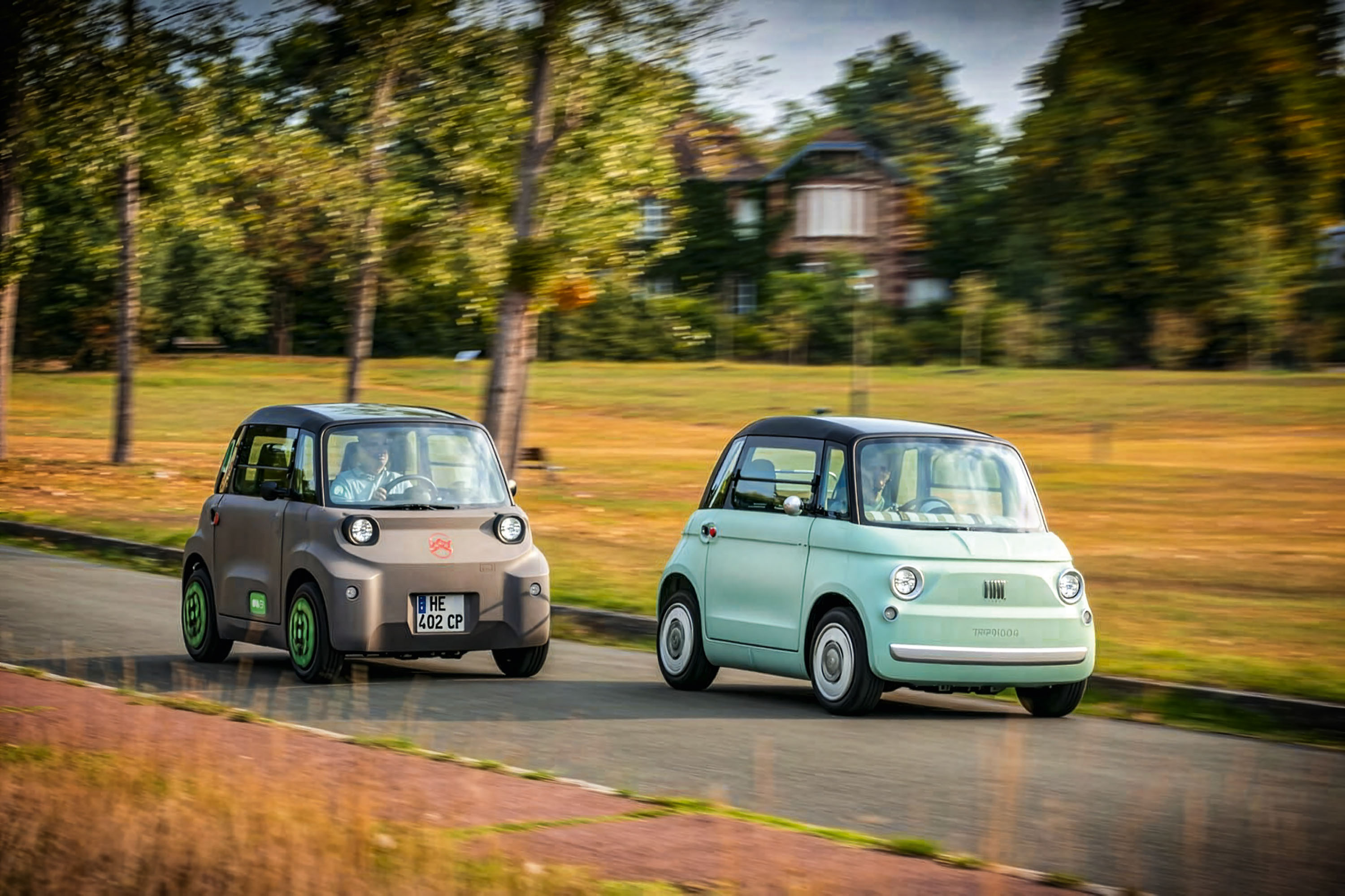 Citroen ami e fiat topolino a