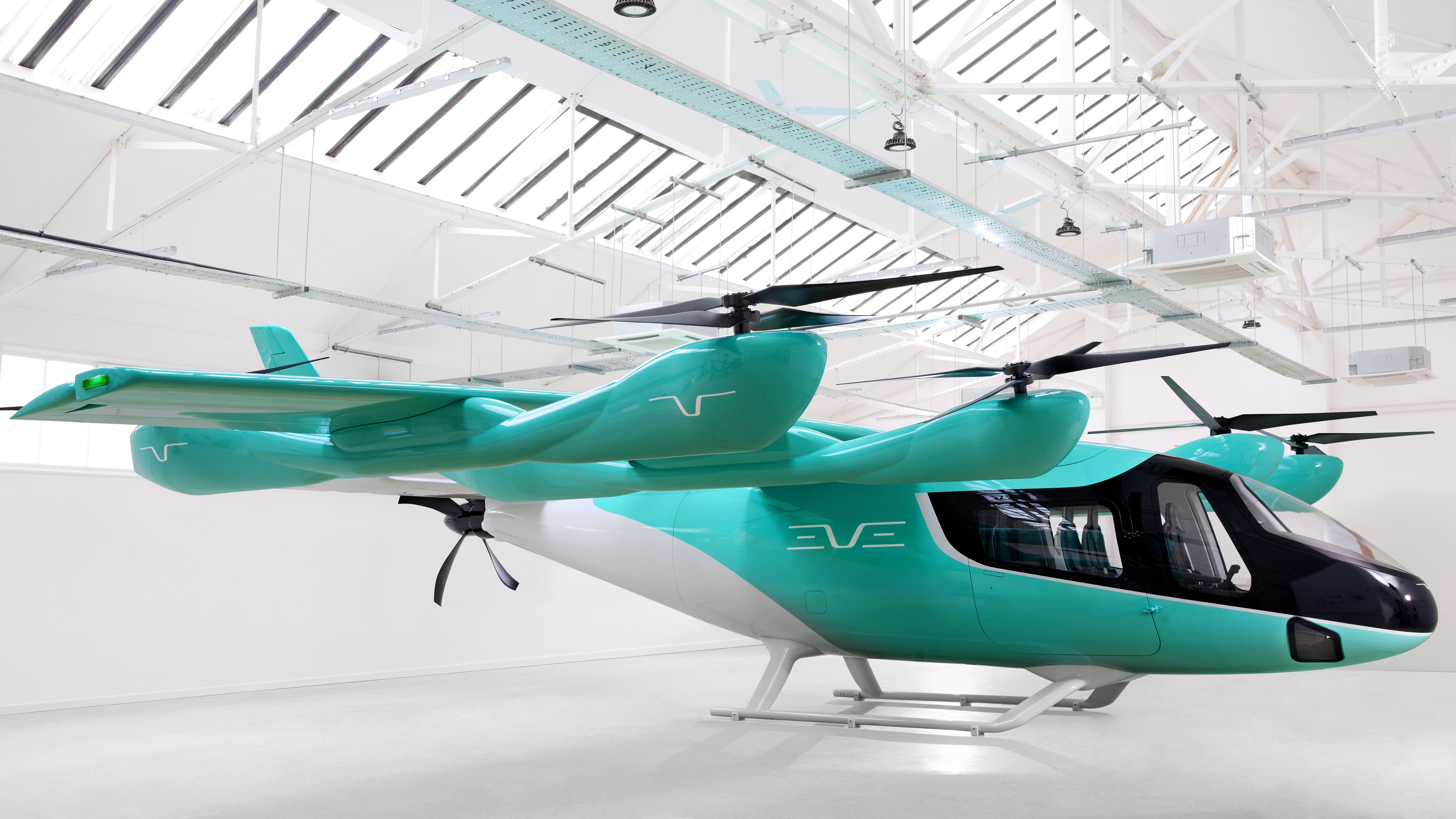 Conceito de eVTOL da Eve, empresa da Embraer