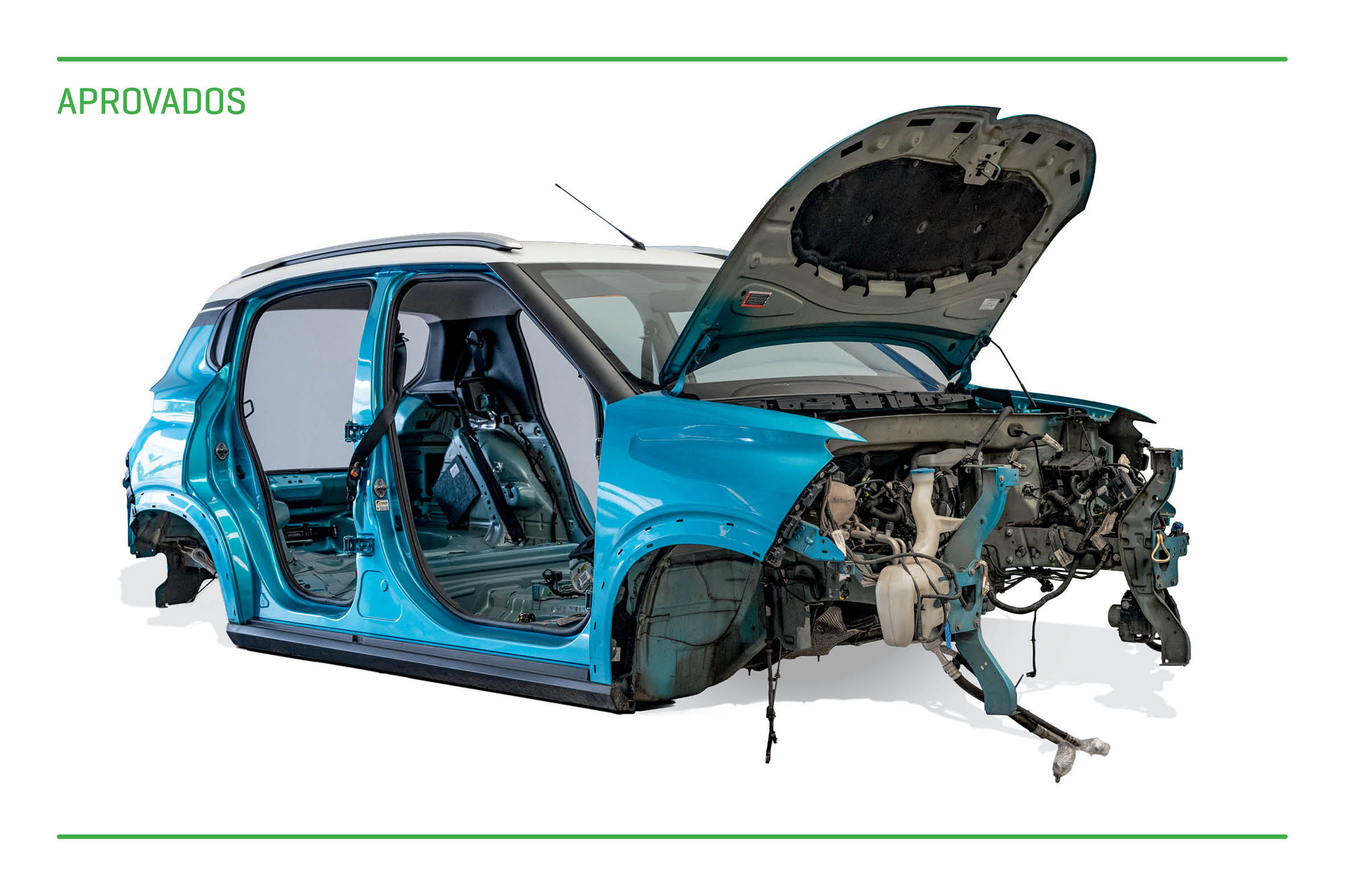 Carroceria Uma boa surpresa foi a integridade da carroceria após o teste e como as vedações mantiveram a cabine livre de água e poeira. O resultado foi muito superior que o obtido pelo Jeep Compass nas duas passagens pelo Longa Duração.