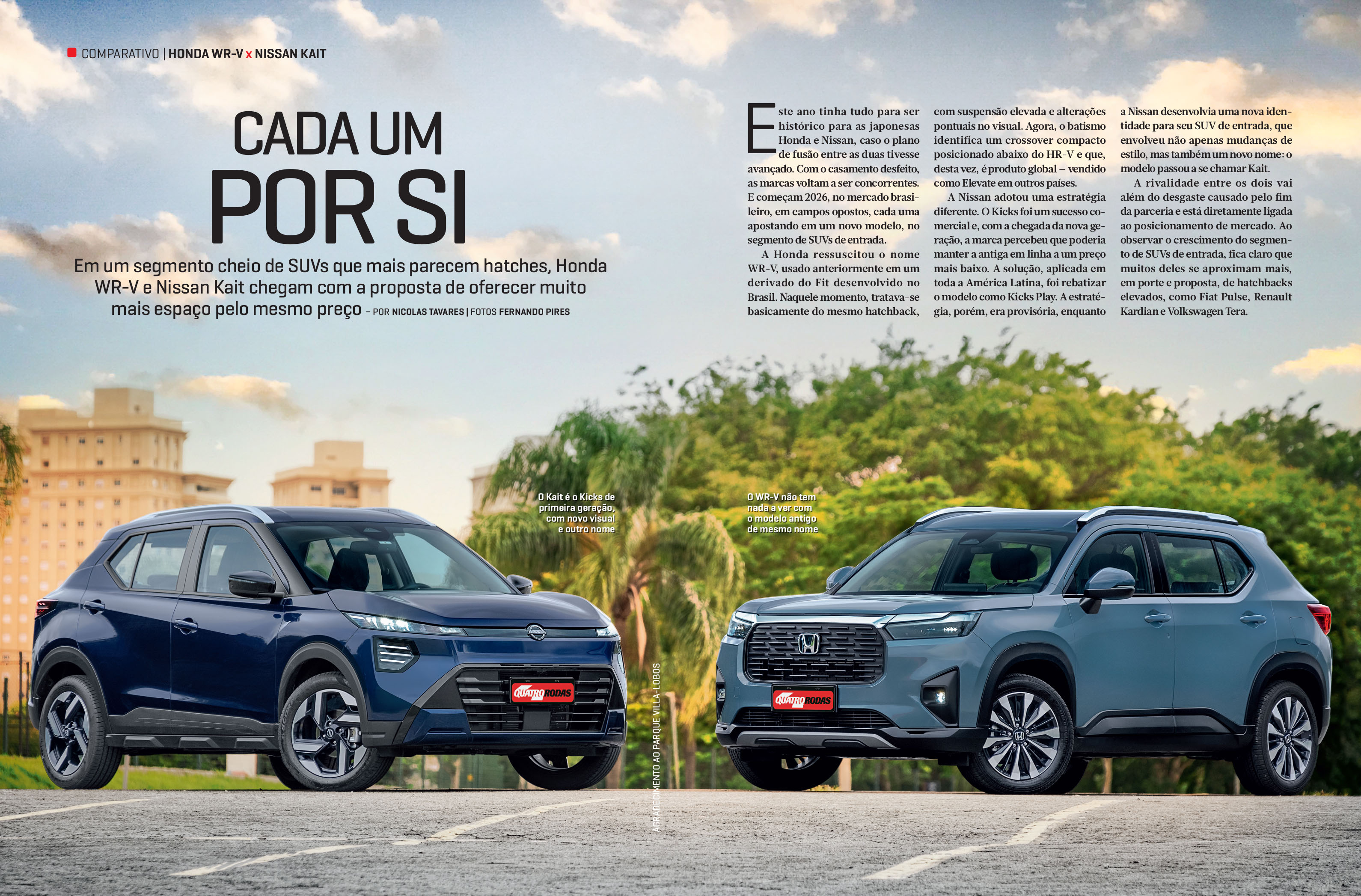 QR de fevereiro: Honda WR-V enfrenta Nissan Kait e o desmonte do Citroën C3