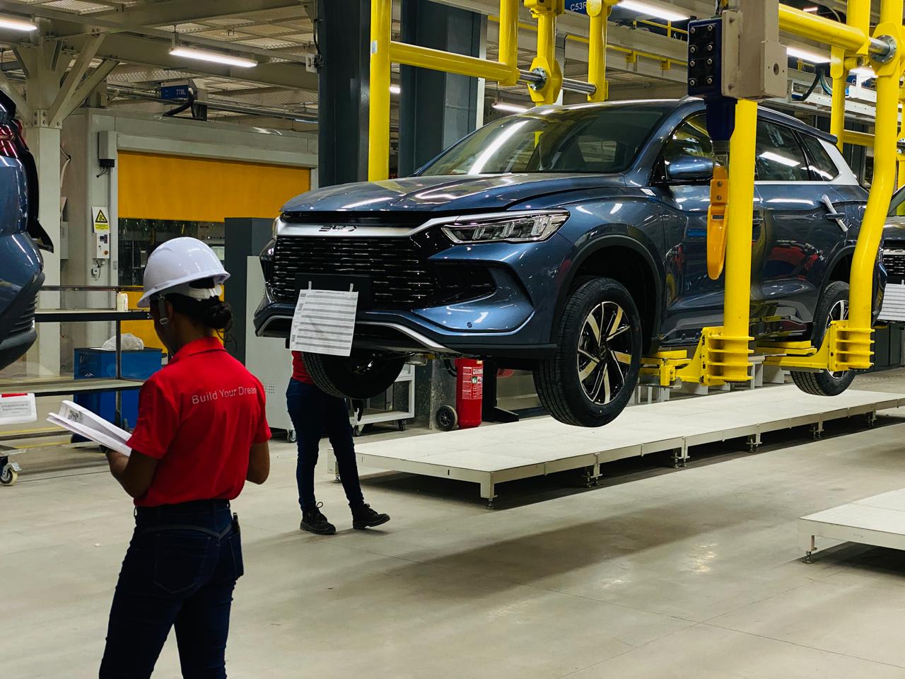 Fábrica da BYD em Camaçari (BA)