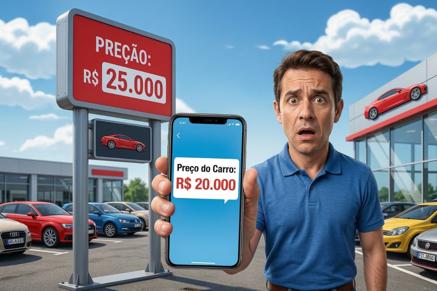 Por que carros novos não custam o mesmo no site e nas concessionárias?