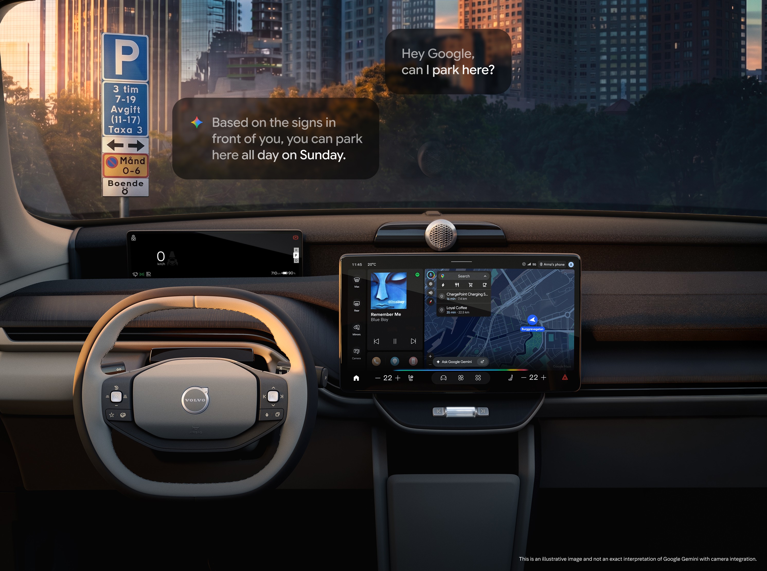 Elétricos da Volvo usarão IA do Google até para evitar multas de trânsito