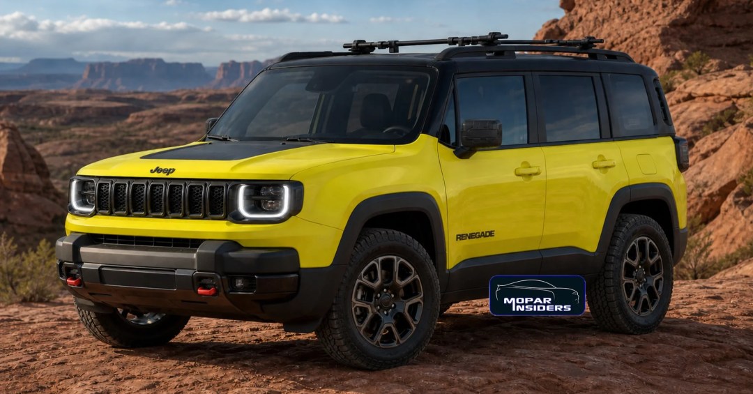 Nova geração do Jeep Renegade será mais quadrada e terá novas opções híbridas