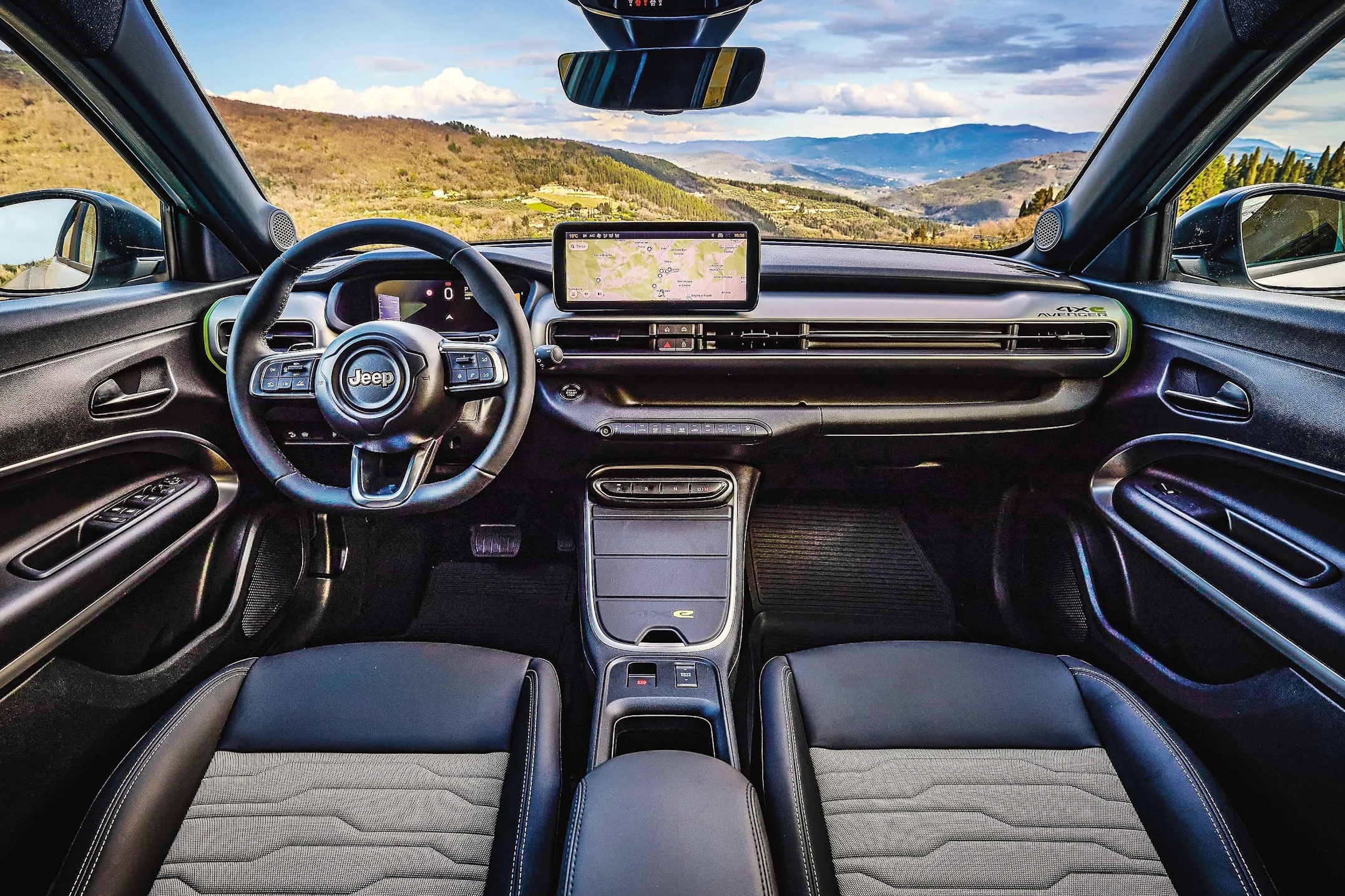 Interior do Jeep Avenger para o mercado europeu