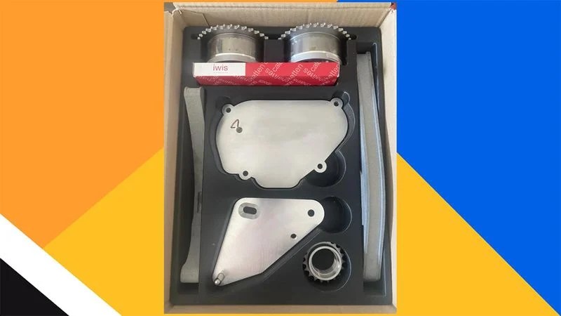 Kit de conversão de correia para corrente