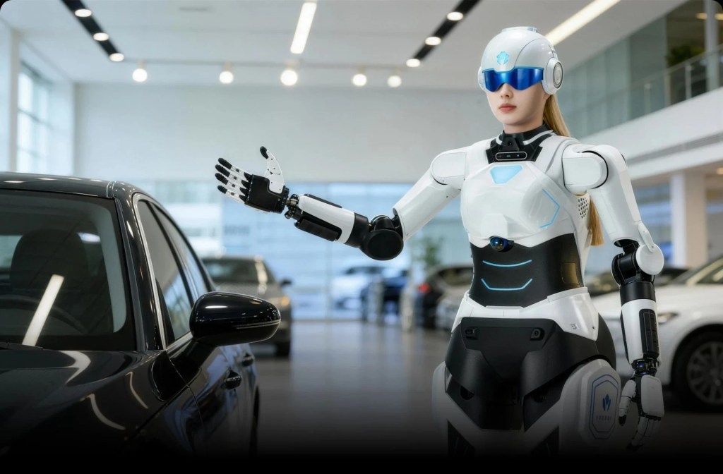 Omoda & Jaecoo venderá robôs humanoides e até cão robótico no Brasil