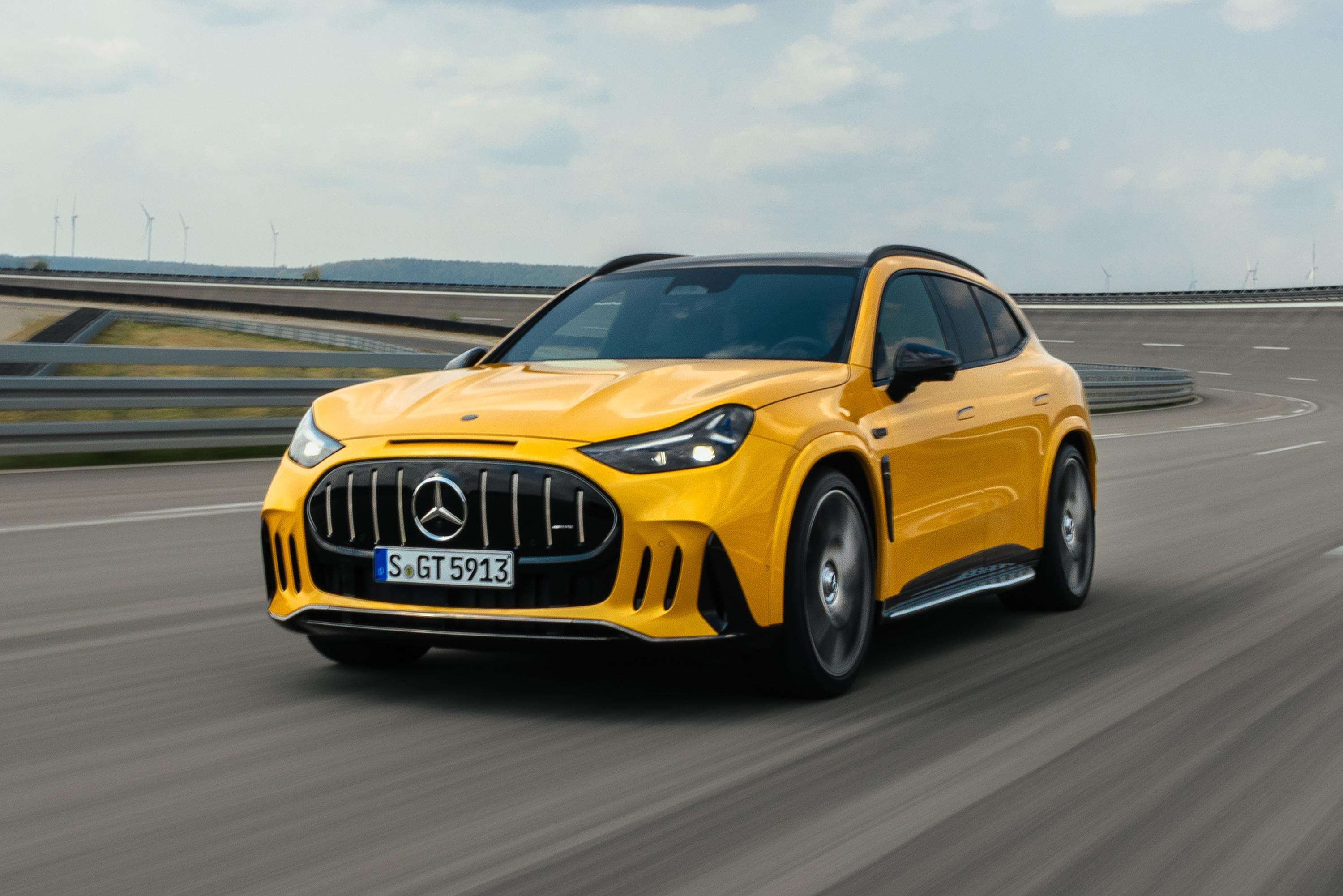 Mercedes-AMG GT SUV com design aerodinâmico e perfil baixo