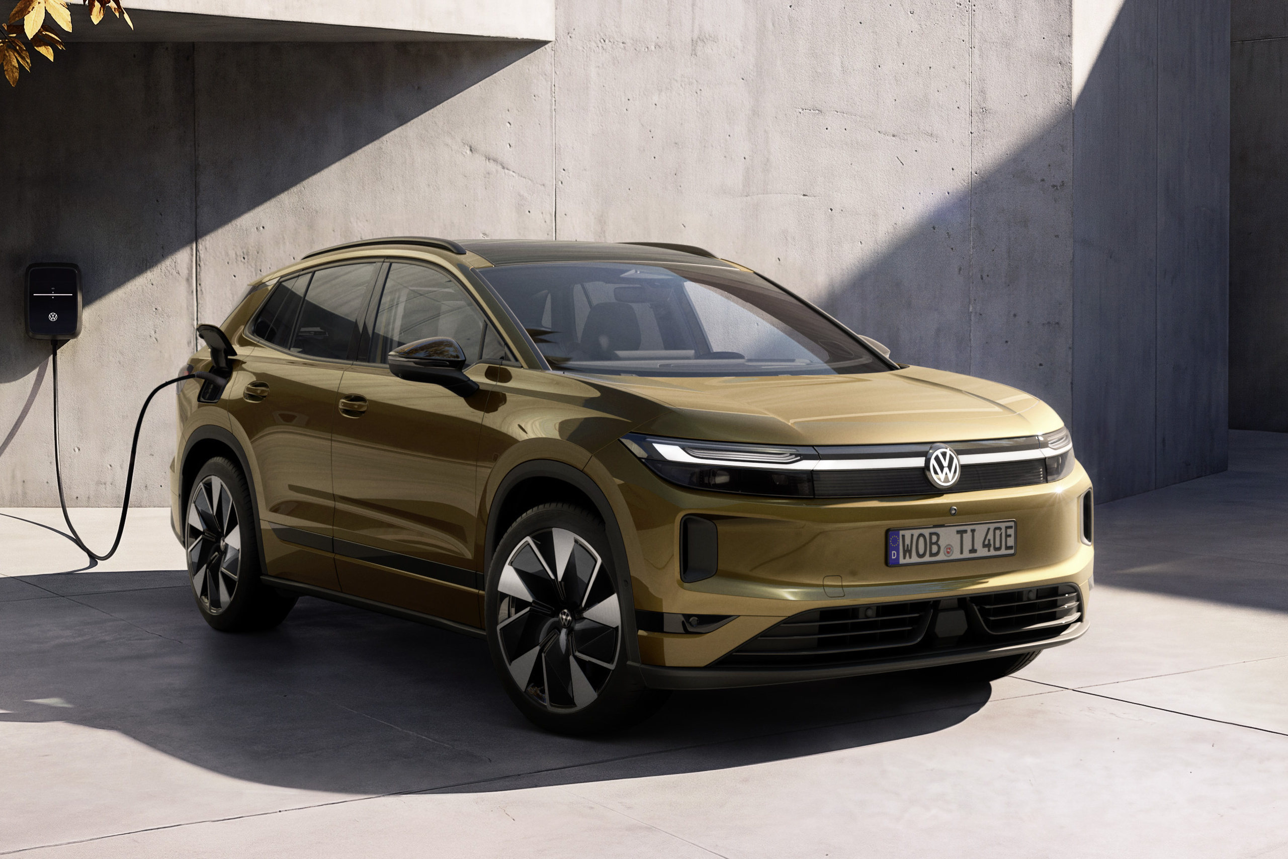 Imagem conceitual do Volkswagen ID. Tiguan com design retilíneo e robusto