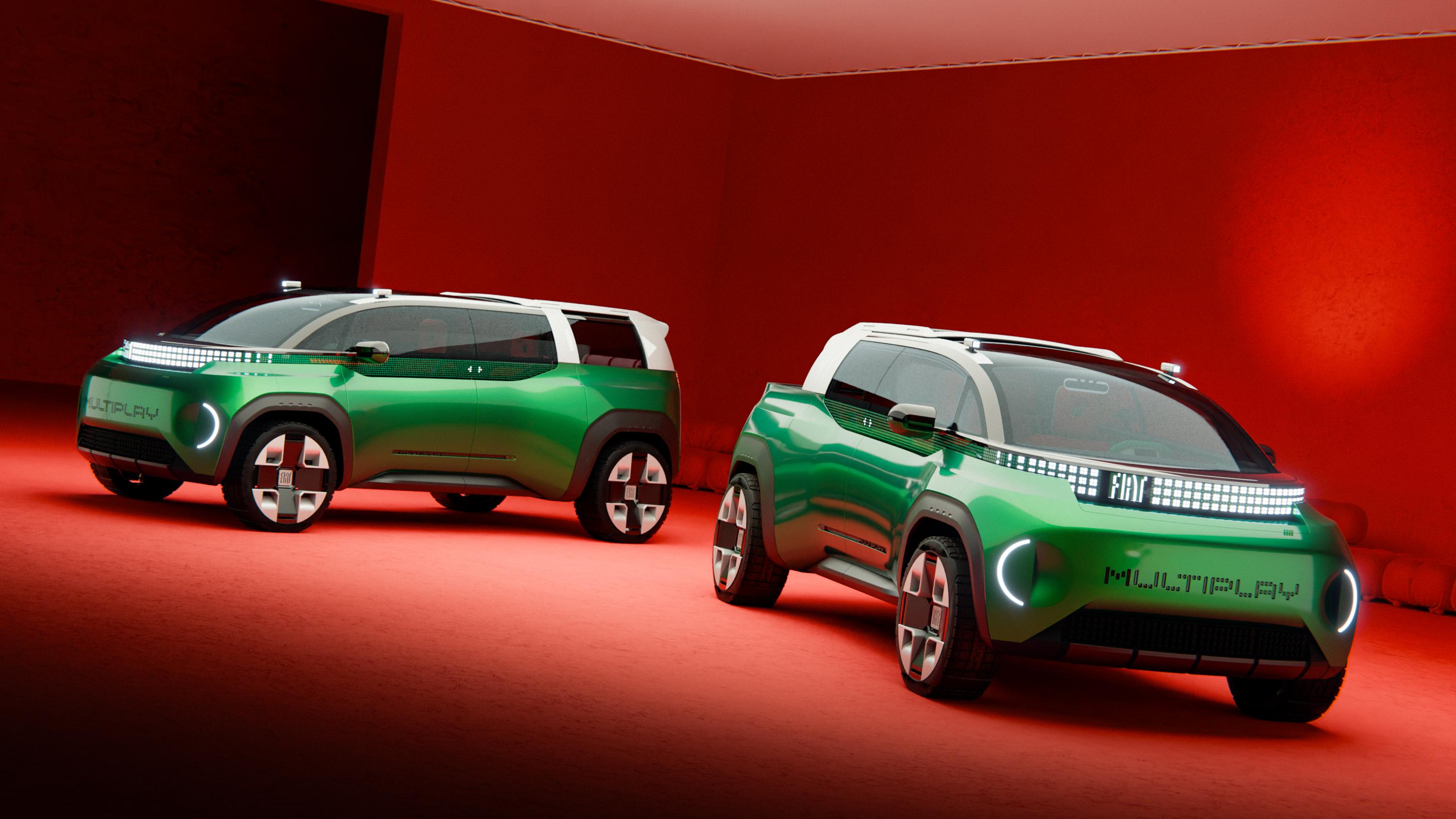 Fiat Multiplay é conceito 3 em 1 de SUV que vira picape e minivan familiar